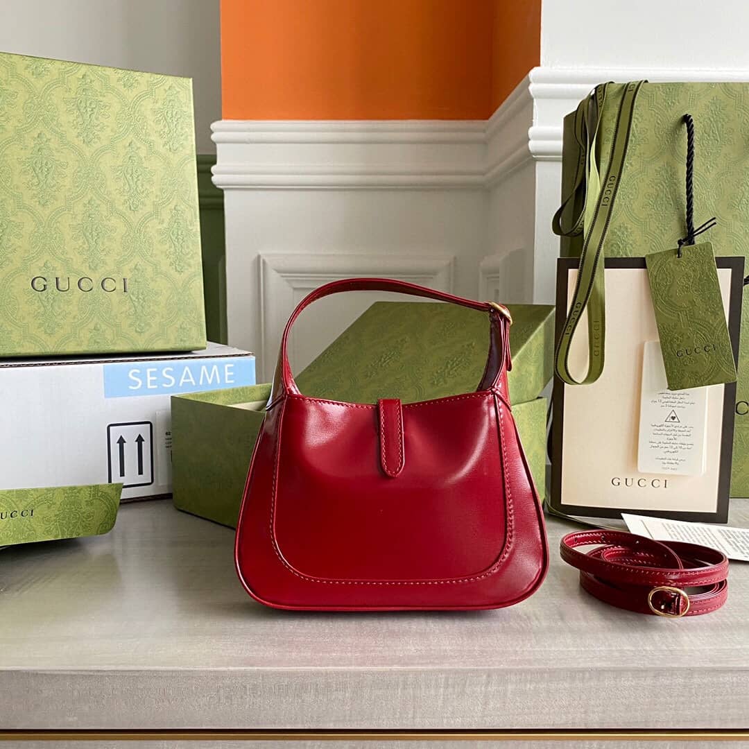 Gucci Jackie 1961 Mini Shoulder Bag Replica Red 637091
