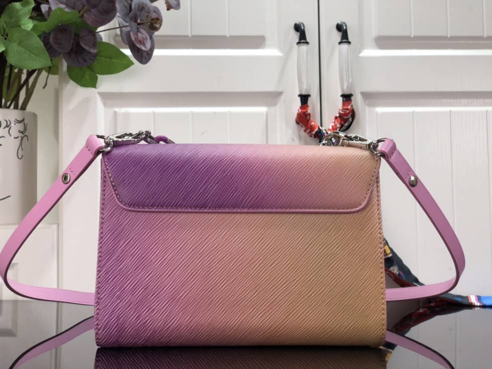 Louis Vuitton Twist MM Gradient Epi Grained Cowhide Leather Orange M59894 Replica Crossbody Bag