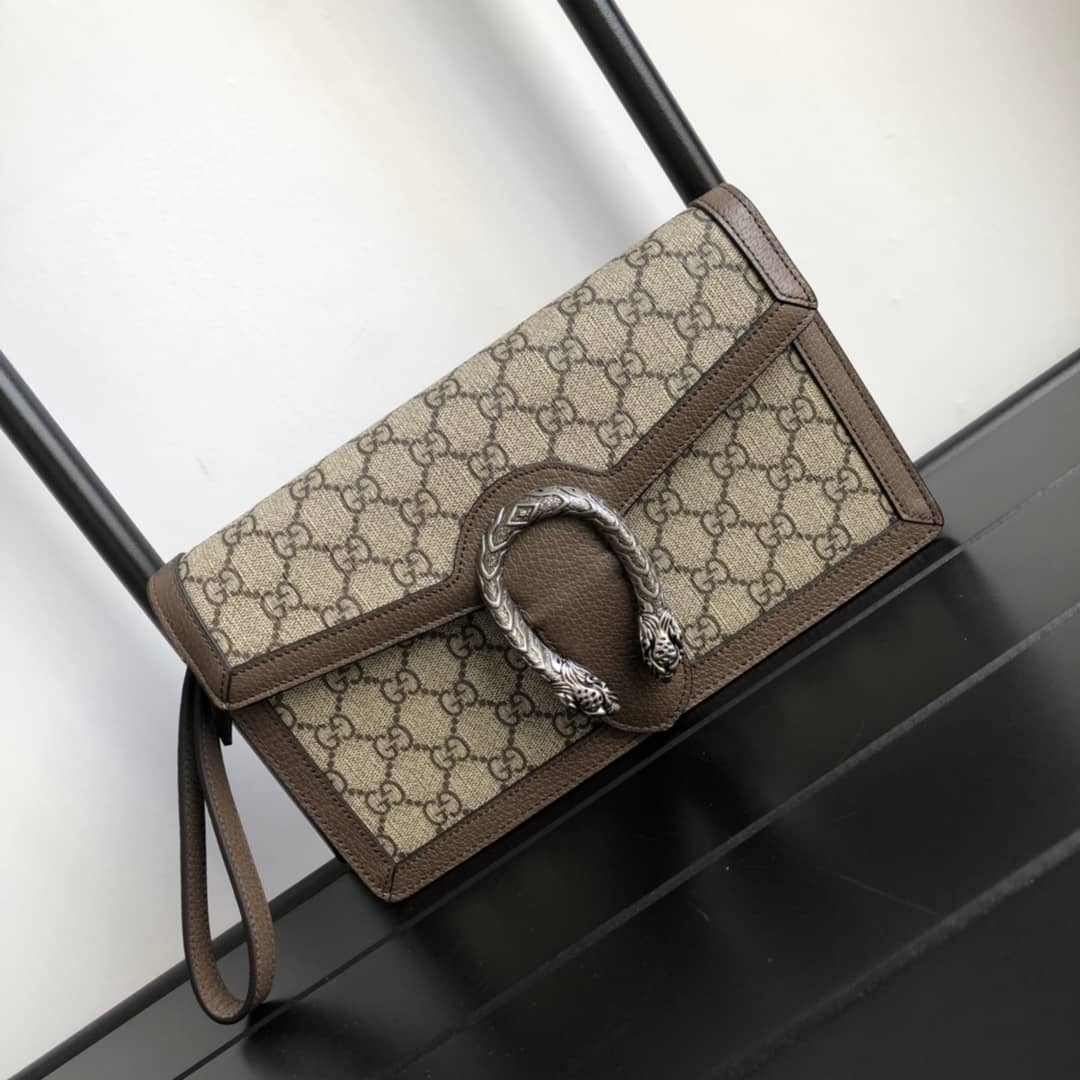 Gucci Dionysus Clutch Supreme Canvas Bag Replica 621197