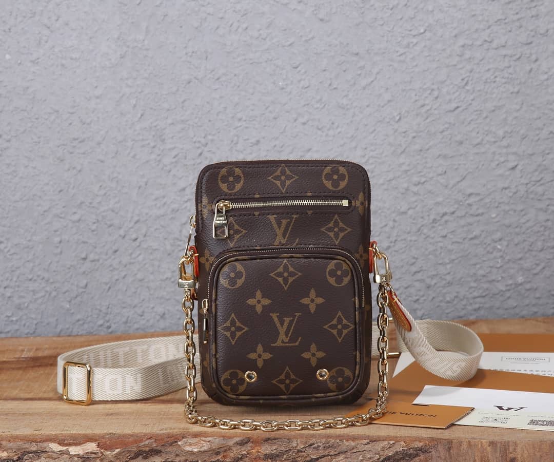 Louis Vuitton Utility Phone Sleeve Chain Shoulder Bag Replica M80746