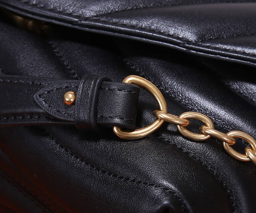 Louis Vuitton New Wave Replica Chain Bag H24 Black M58552