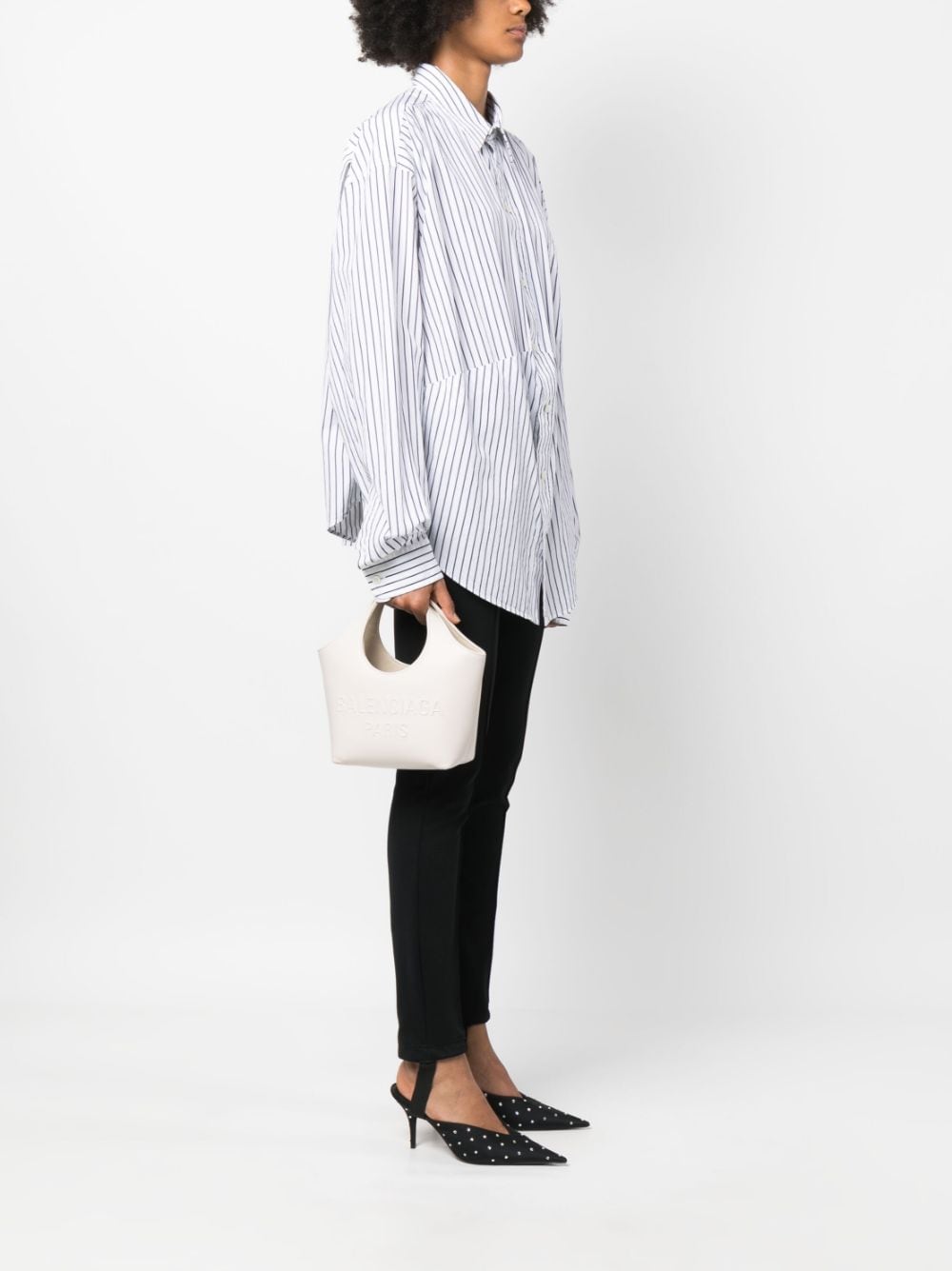 Balenciaga Bag Dupe Mary-Kate XS leather tote bag