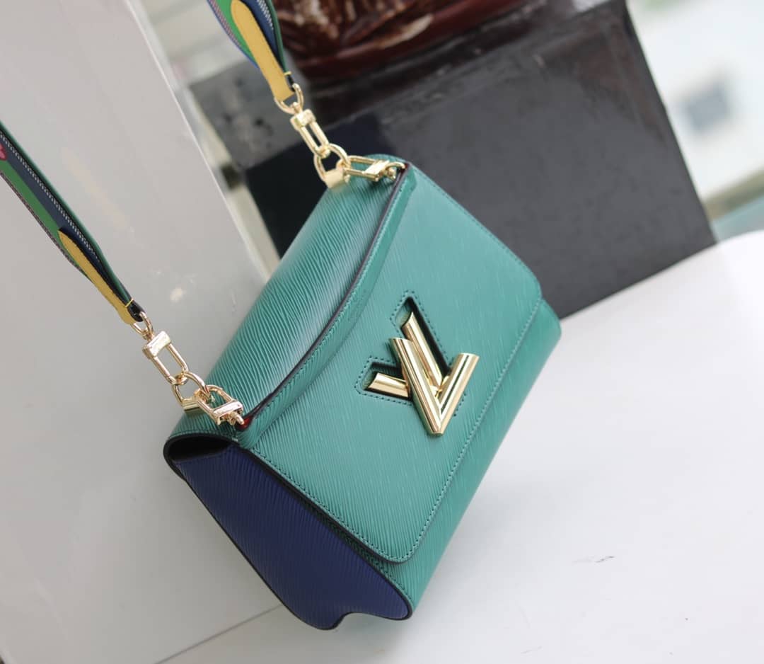 Louis Vuitton Textured Epi Leather Twist Series Bag Green