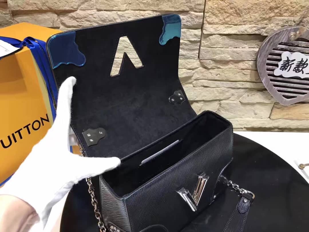 Louis Vuitton Replica Twist MM Epi Leather Bag Black