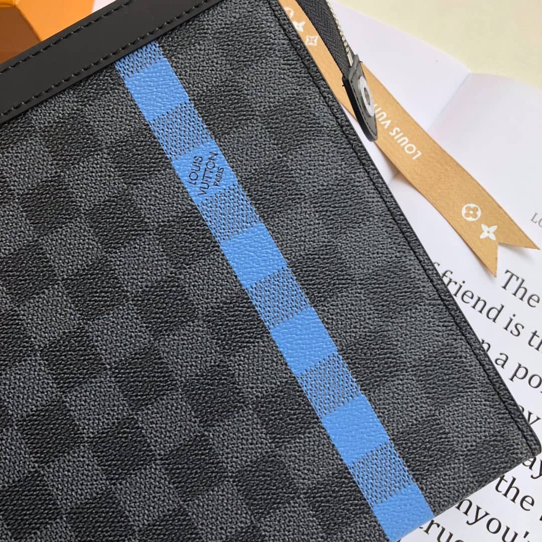 Louis Vuitton Pochette Voyage MM Eclipse Fragment Replica Clutch N64444