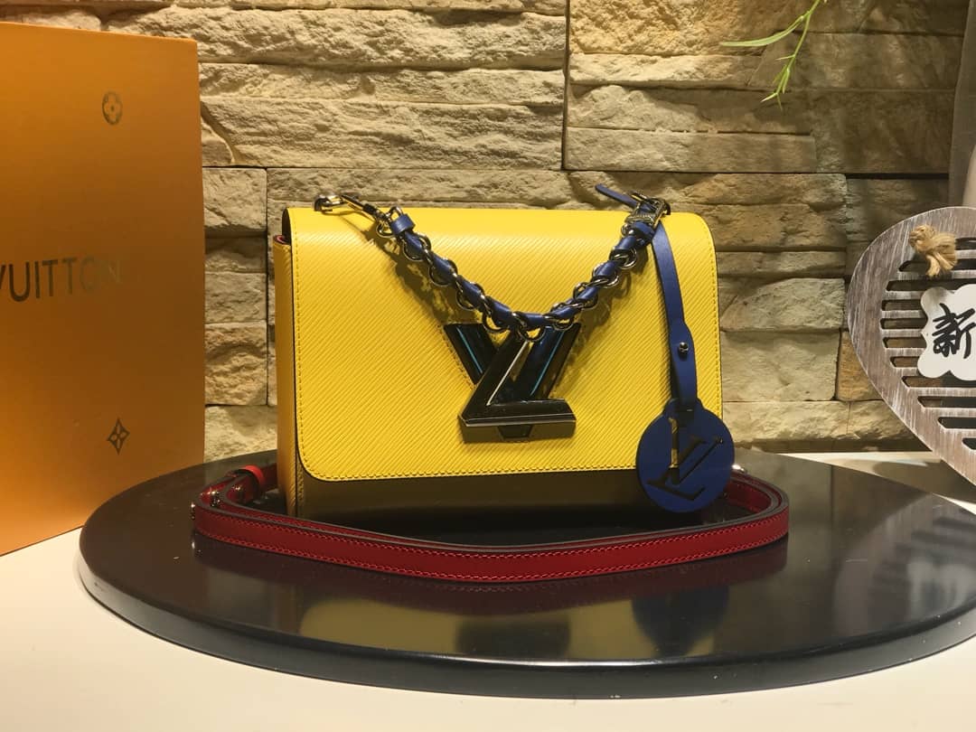 Louis Vuitton Twist MM Bag Yellow M50296 Replica
