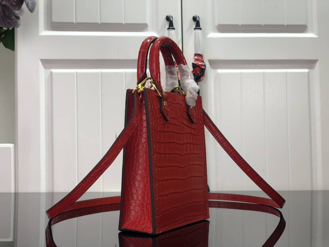 Louis Vuitton Petit Sac Plat Flat Shoulder Bag Replica Red M80169