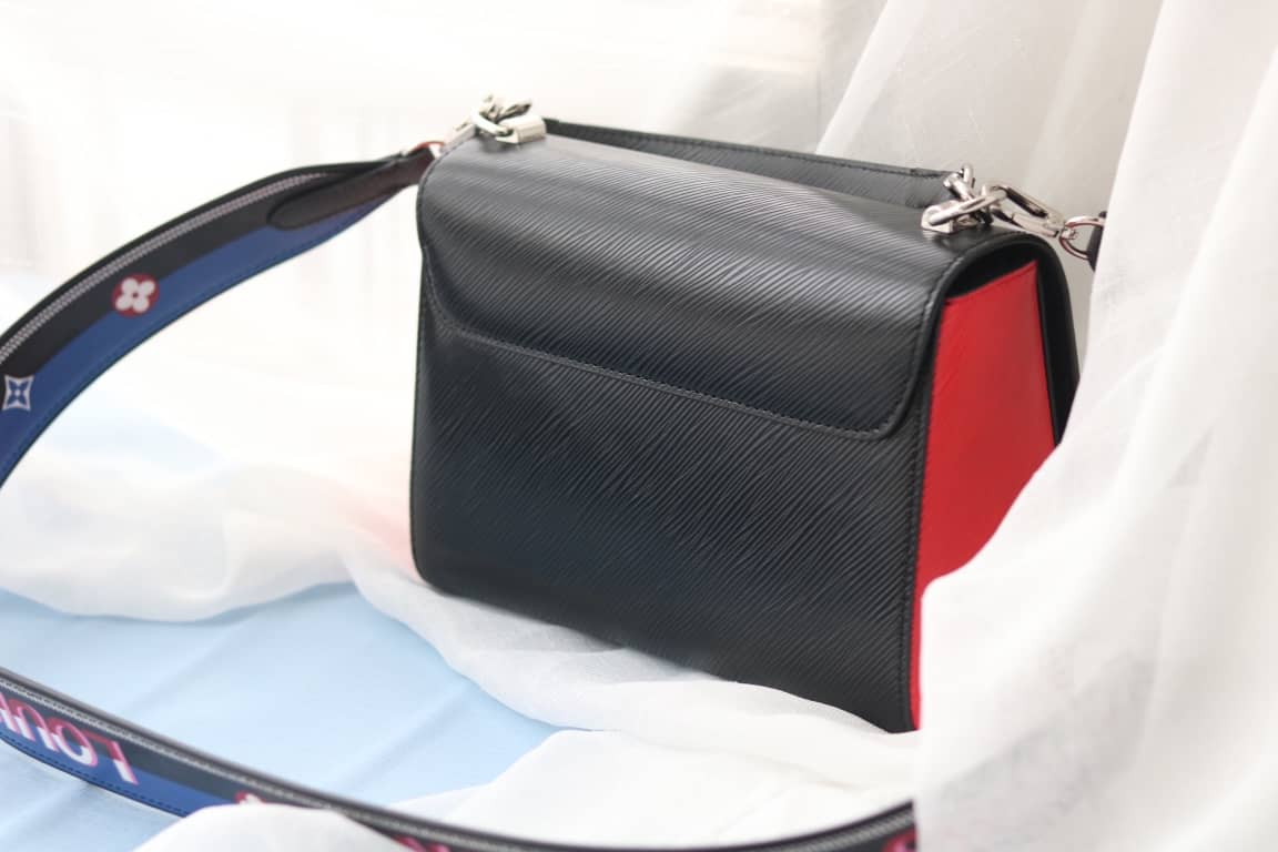 Louis Vuitton Textured Epi Leather Twist Series Bag Black