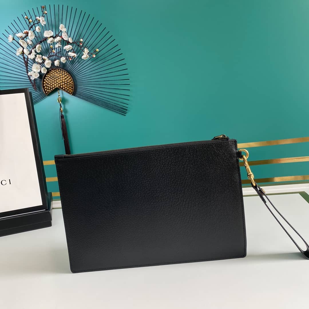 Gucci Animalier Leather Pouch Replica 523684