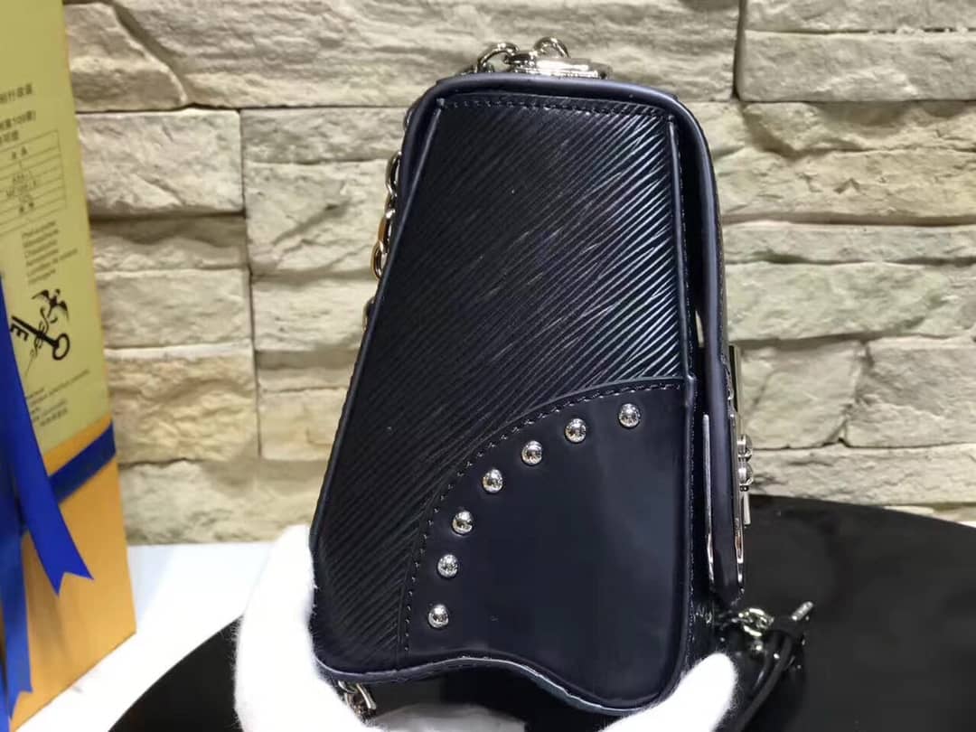 Louis Vuitton Replica Twist MM Epi Leather Bag Black