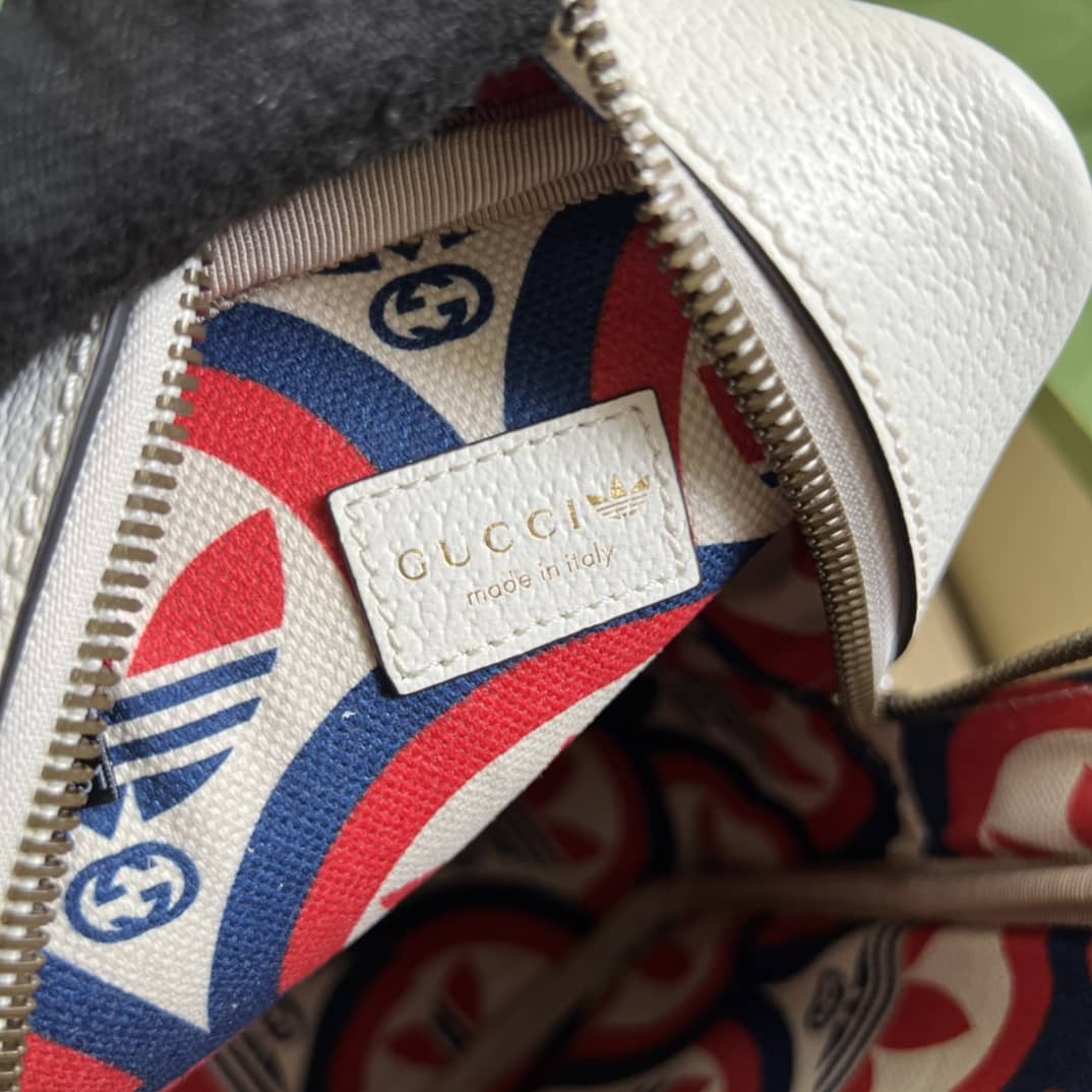 Gucci Adidas x Gucci Mini Top Handle White 702387 Replica Clutch