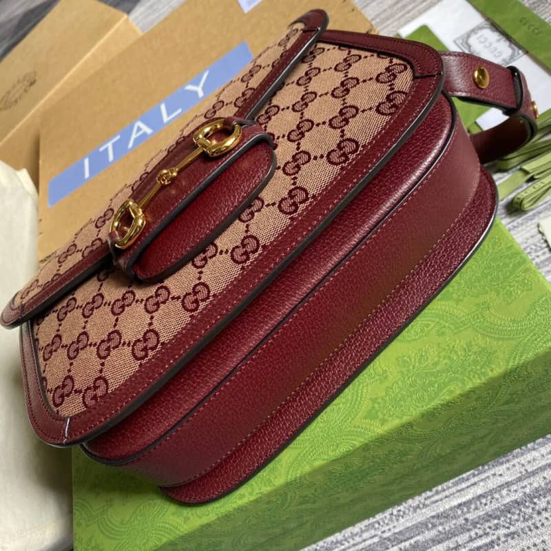 Gucci Horsebit 1955 Shoulder Bag Replica Red 602204