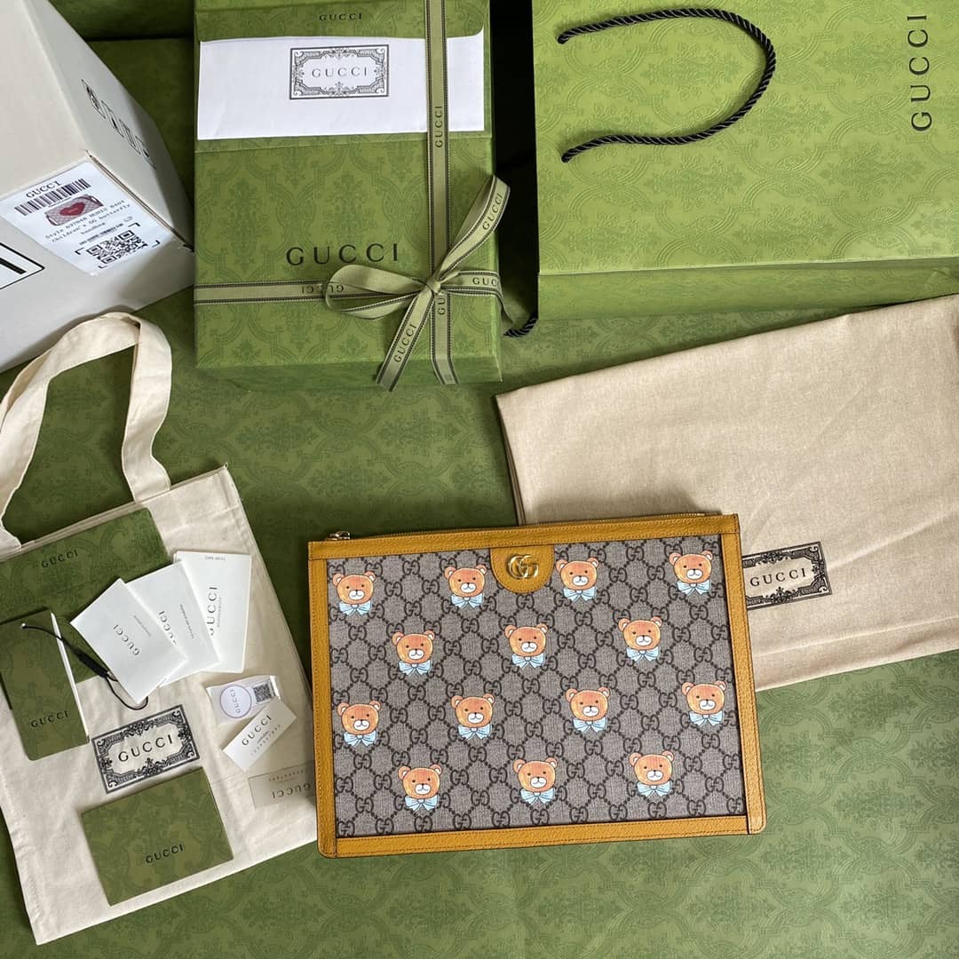 Gucci Kai X Gucci Teddy Bear Print Backpack Replica 660529