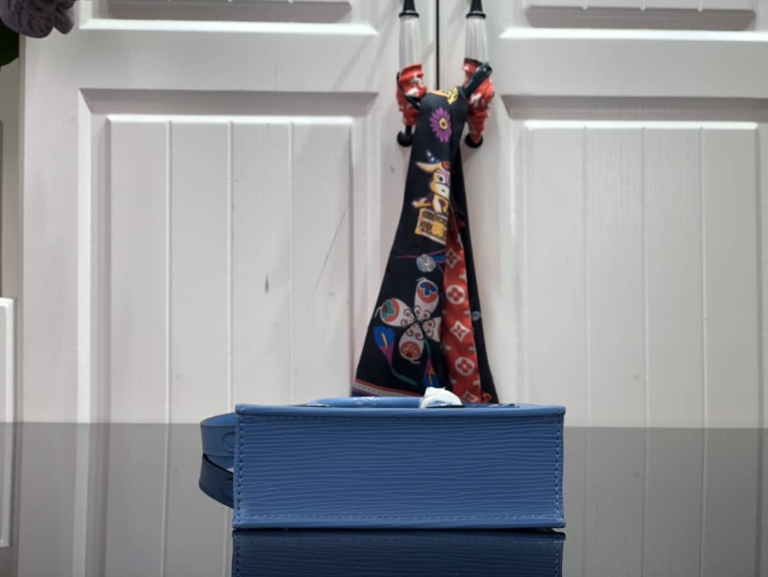 Louis Vuitton Petit Sac Plat Flat Shoulder Bag Replica Blue M80169