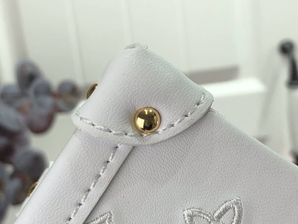 Louis Vuitton Petite Malle Monogram Flou White M20745 Replica Trunk Box