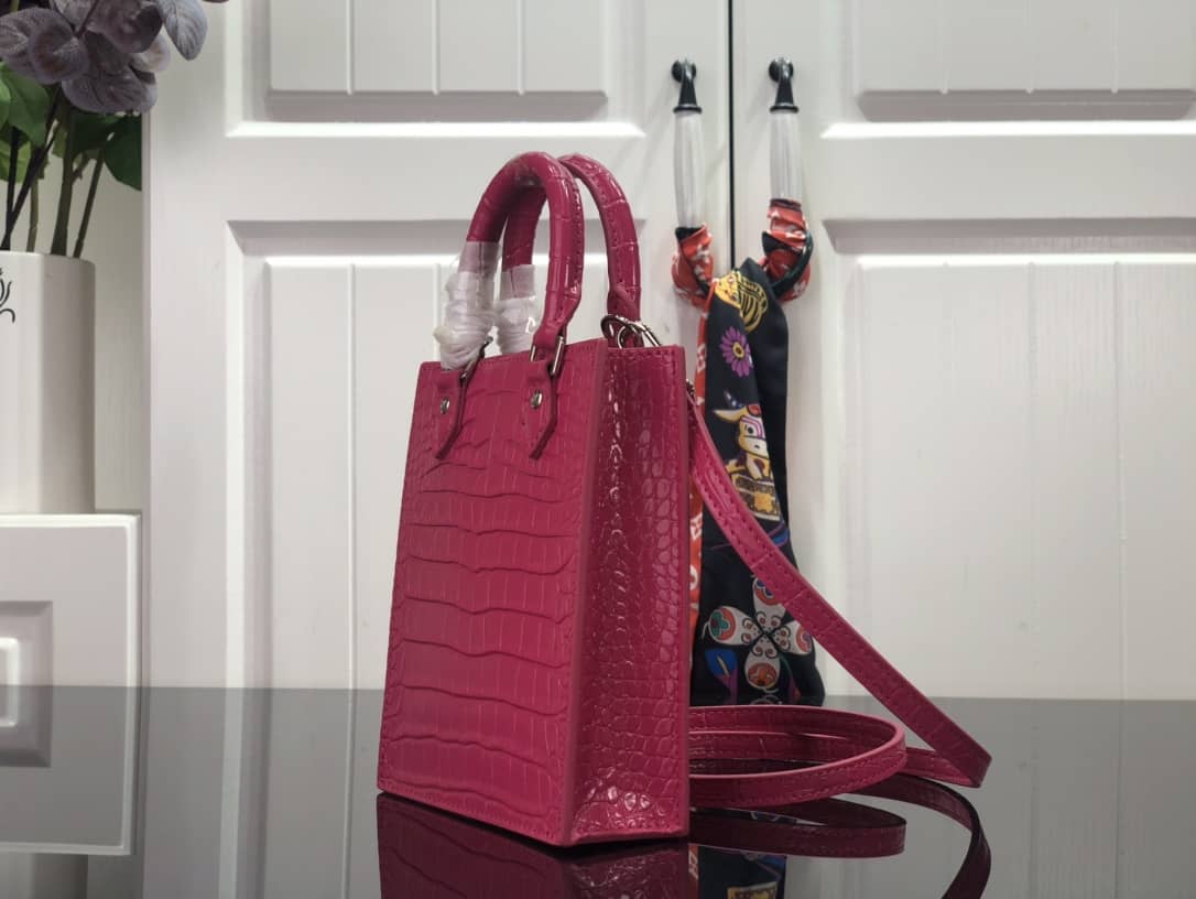 Louis Vuitton Petit Sac Plat Flat Shoulder Bag Pink Replica M80169