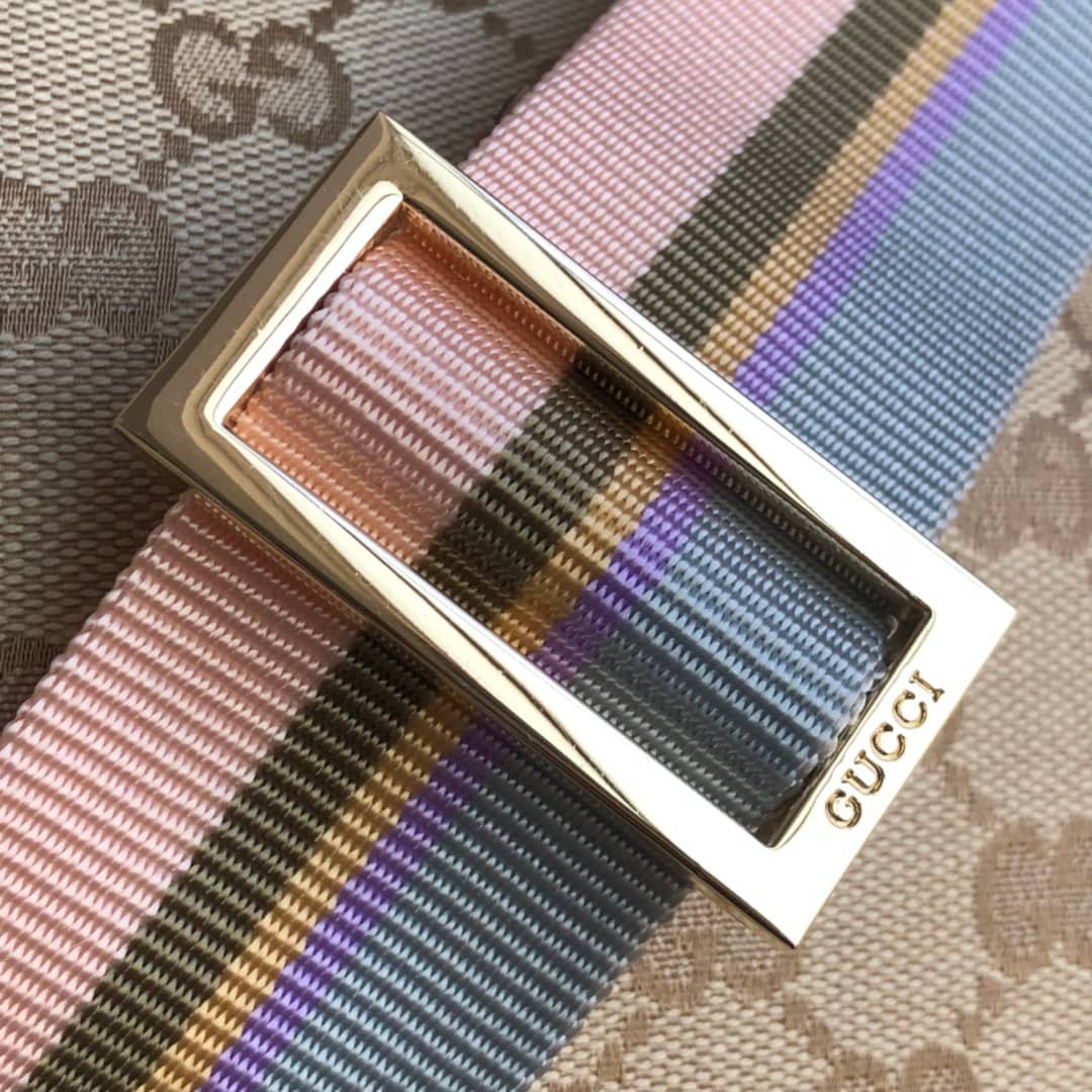 Gucci GG Canvas Shoulder Bag Replica Beige 189749