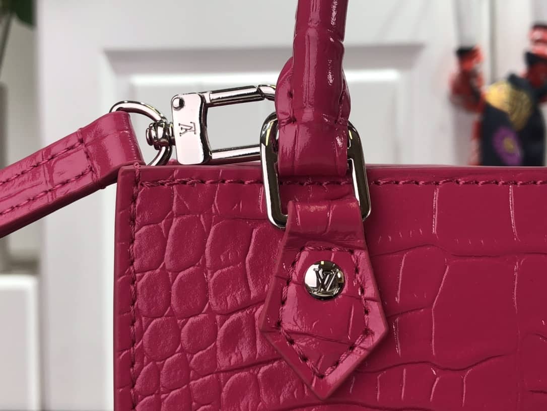 Louis Vuitton Petit Sac Plat Flat Shoulder Bag Pink Replica M80169