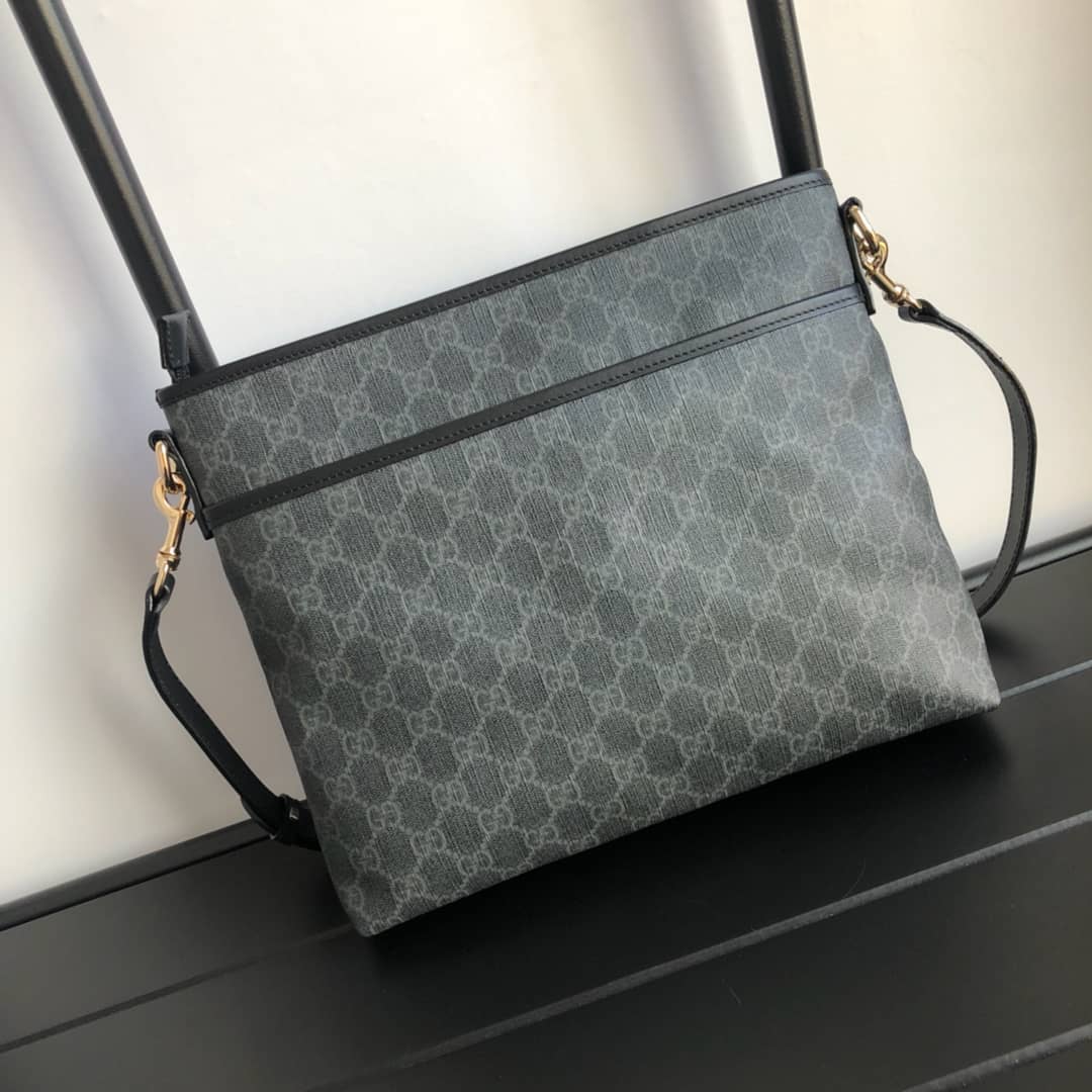 Gucci GG Supreme Shoulder Bag Replica Gray 388924