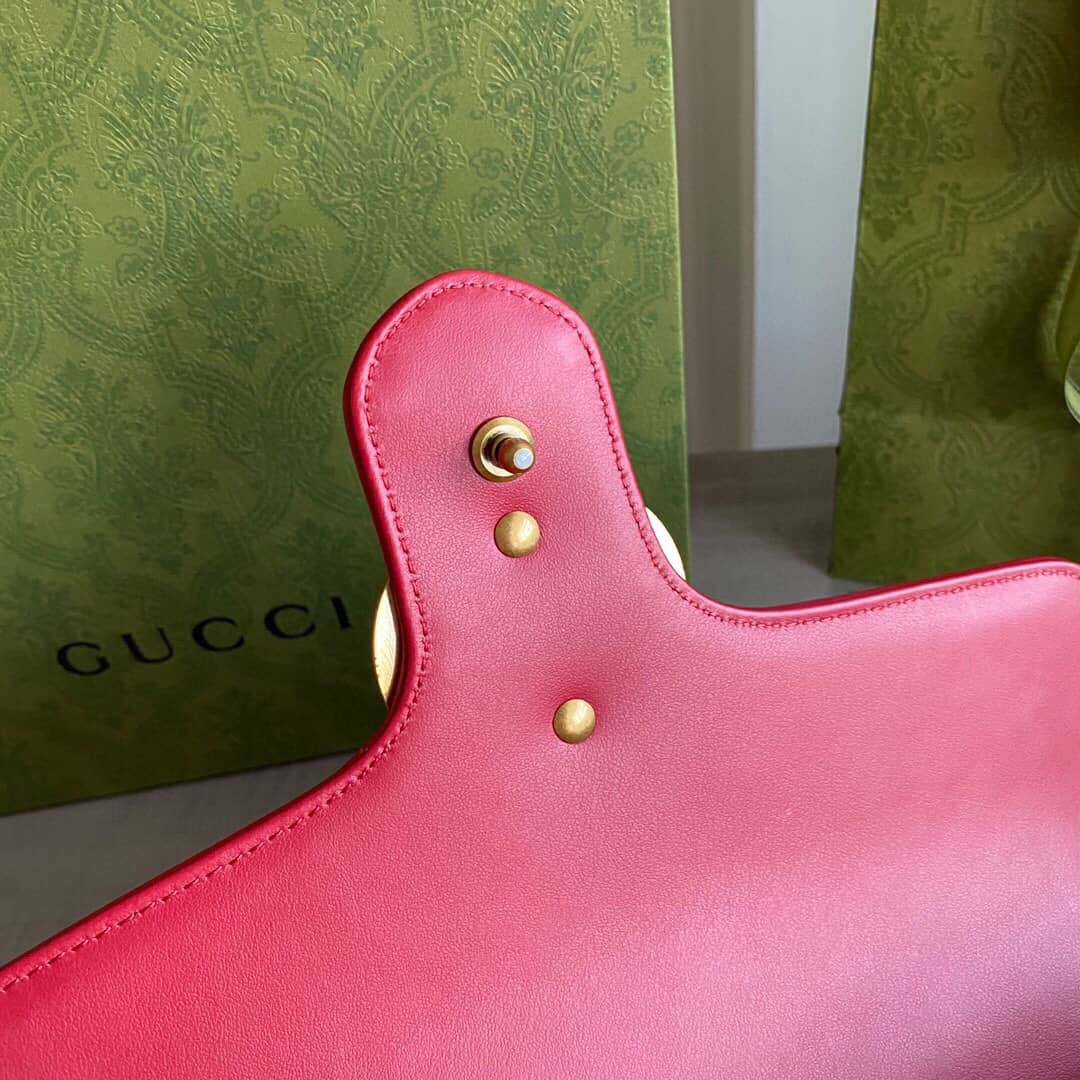 Gucci Marmont Dupe Mini GG Marmont Replica Bag Red 498100