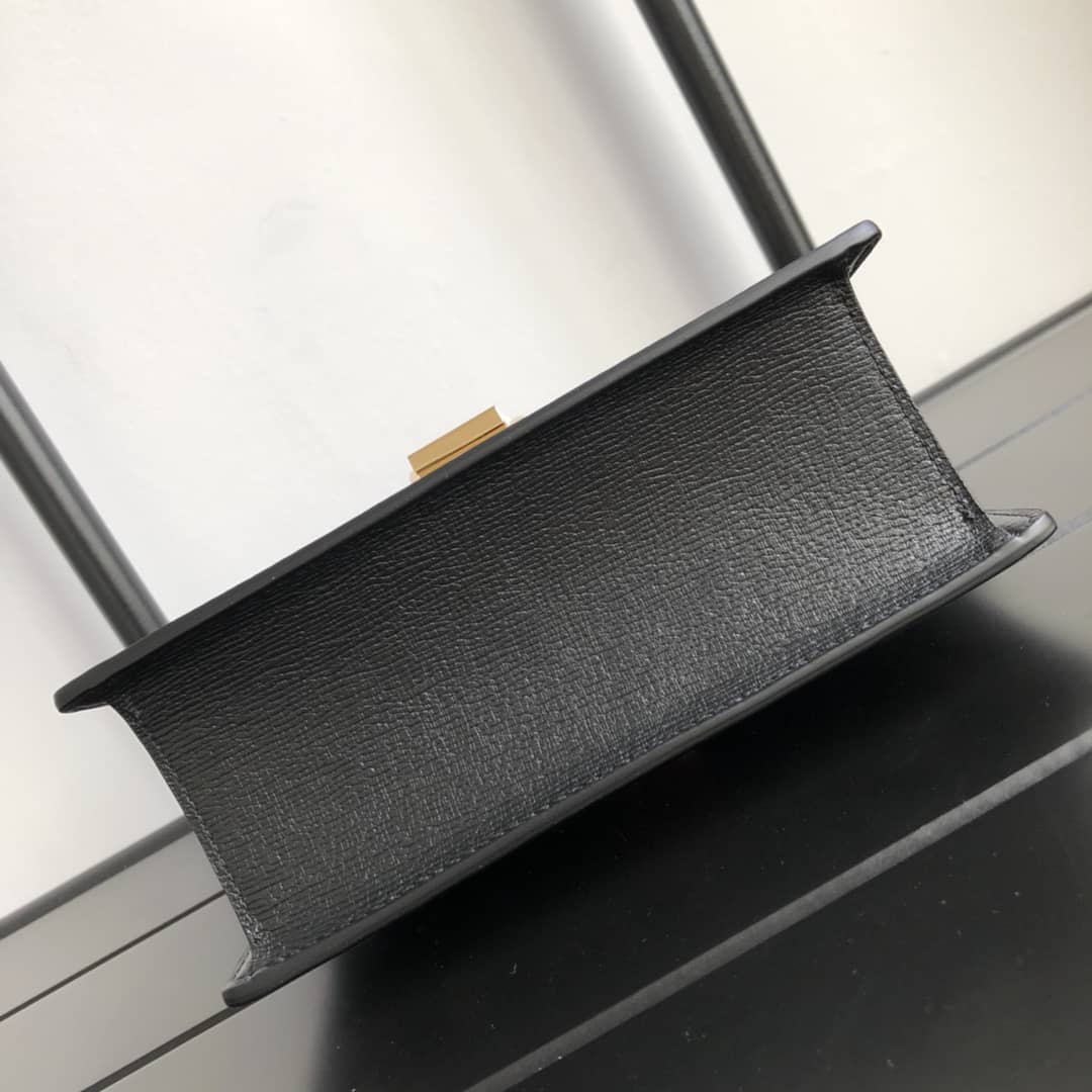 Gucci Sylvie Leather Mini Shoulder Bag Replica White Black 470270