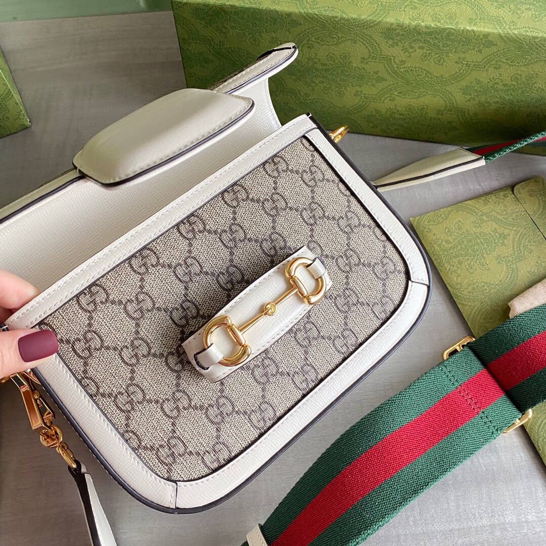 Gucci Horsebit 1955 Mini Bag Replica White 658574