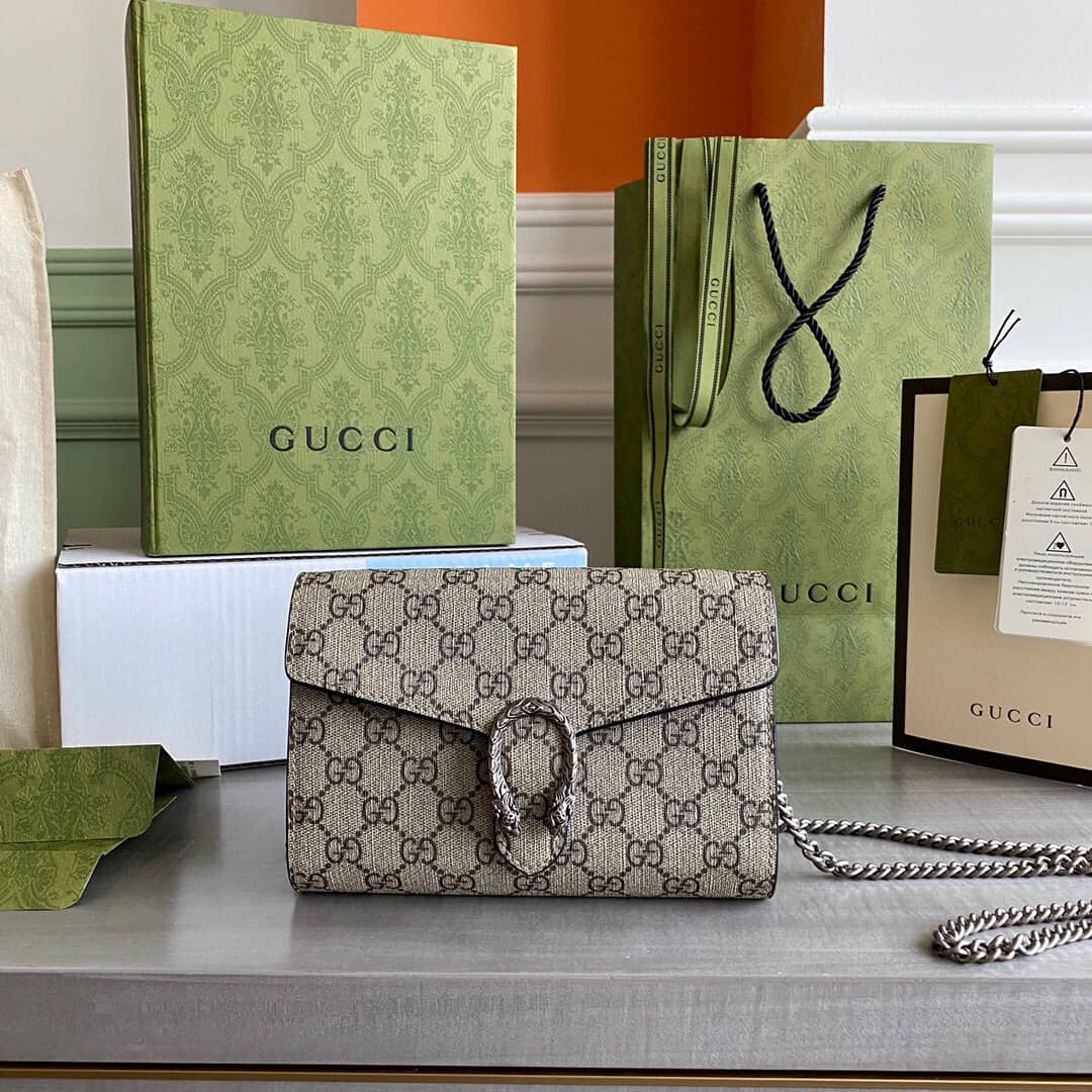 Gucci Dionysus Chain Wallet Shoulder Bag Replica Brown 401231