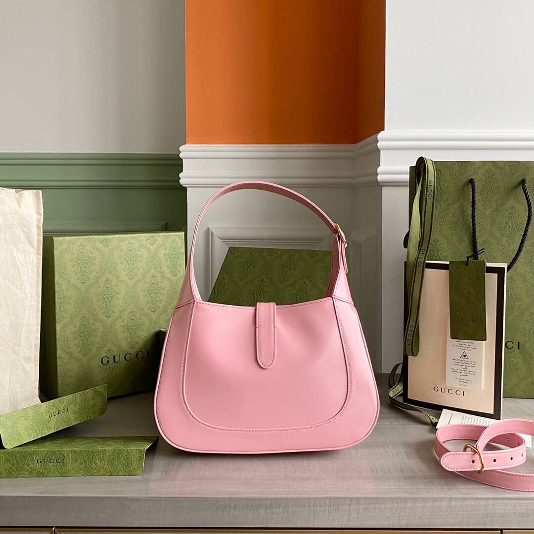 Gucci GG Jackie 1961 Small Hobo Shoulder Bag Replica Pink 636709
