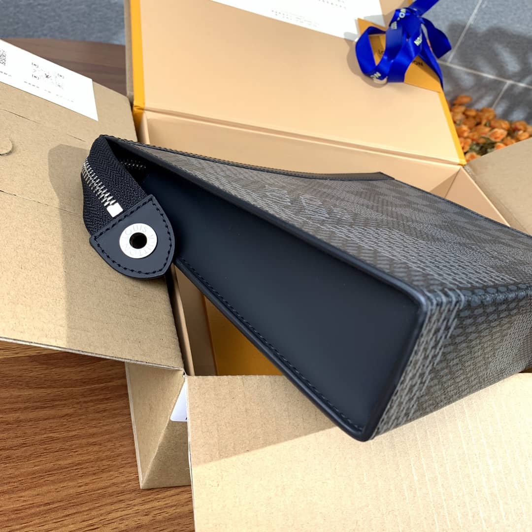 Louis Vuitton Pochette Voyage Damier 3D Coated Canvas Replica Bag N60444