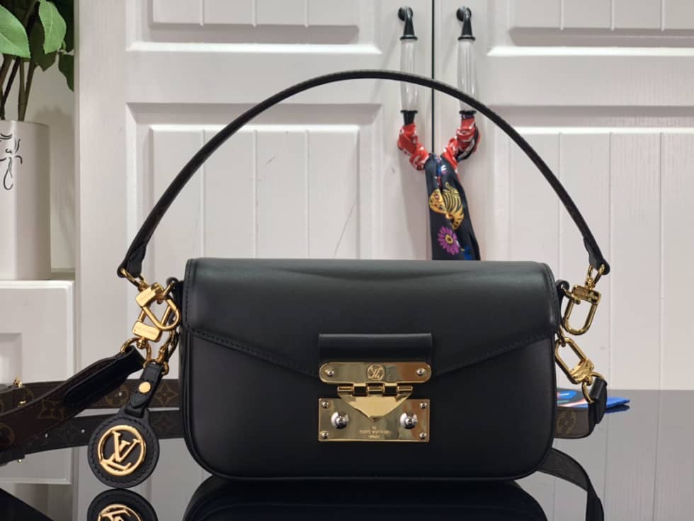 Louis Vuitton Swing Handbag Black M20393 Replica Shoulder Bag