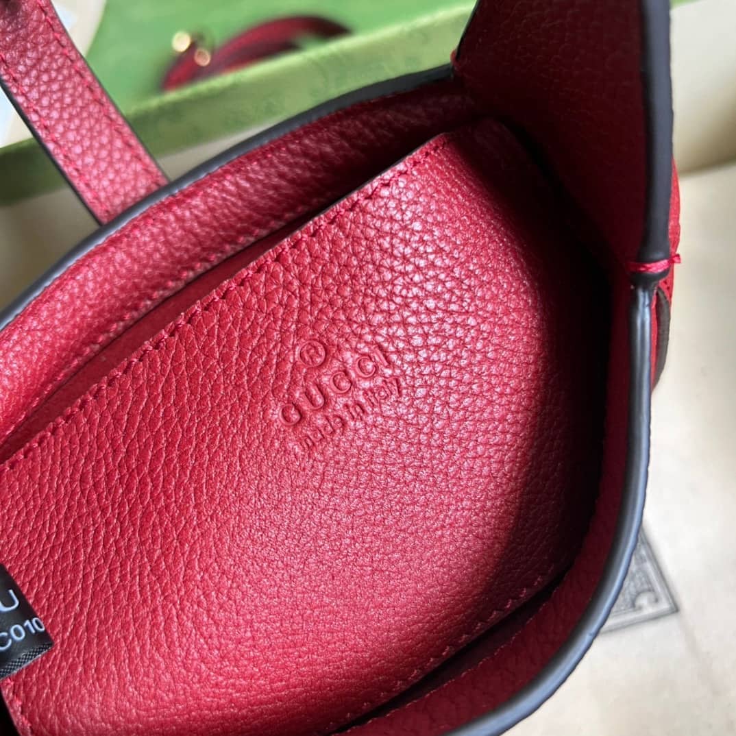 Gucci Jackie 1961 Mini Hobo Bag Red 637091 Replica