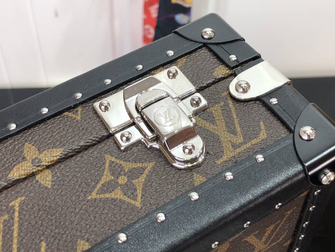 Louis Vuitton Monogram Massacar Canvas Clutch Box Replica