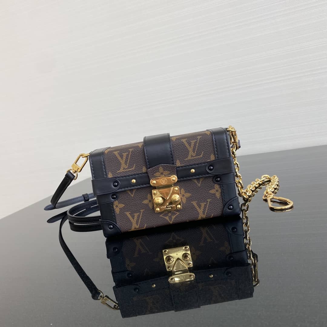 Louis Vuitton Mini Trunk Monogram Canvas Key Chain Replica Bag 44188M