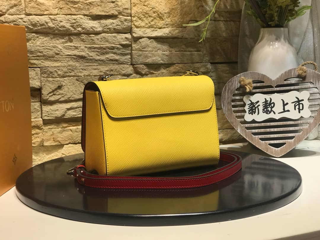 Louis Vuitton Twist MM Bag Yellow M50296 Replica