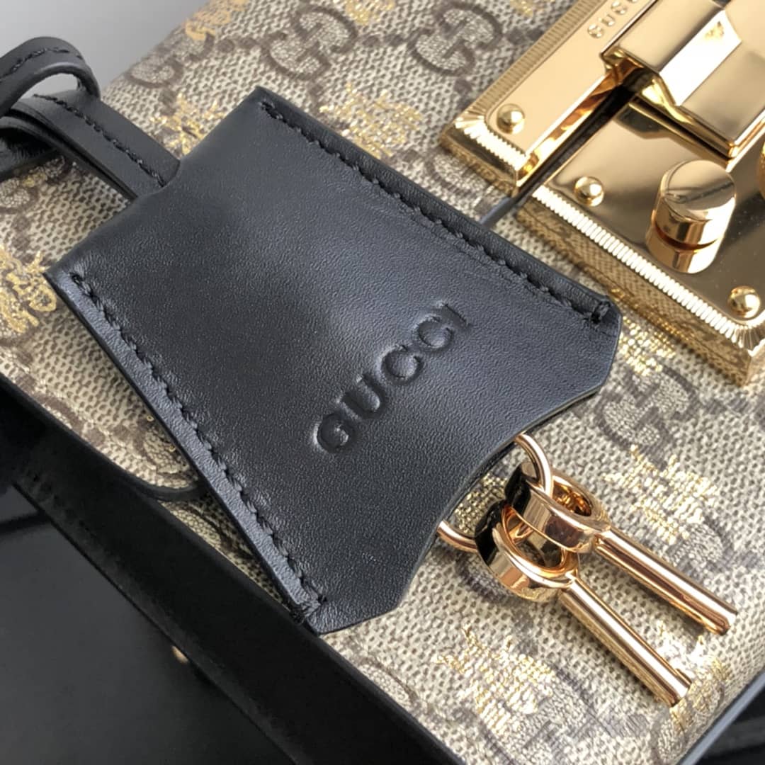 Gucci Padlock Small GG Chain Shoulder Bag Replica Brown 409487