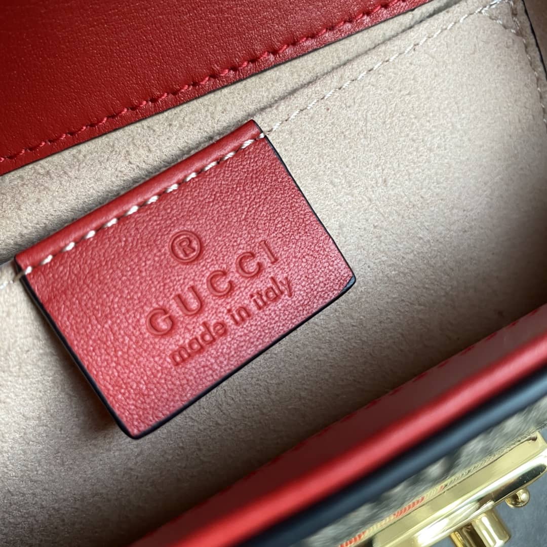 Gucci Padlock Small GG Chain Shoulder Bag Replica Red 409487