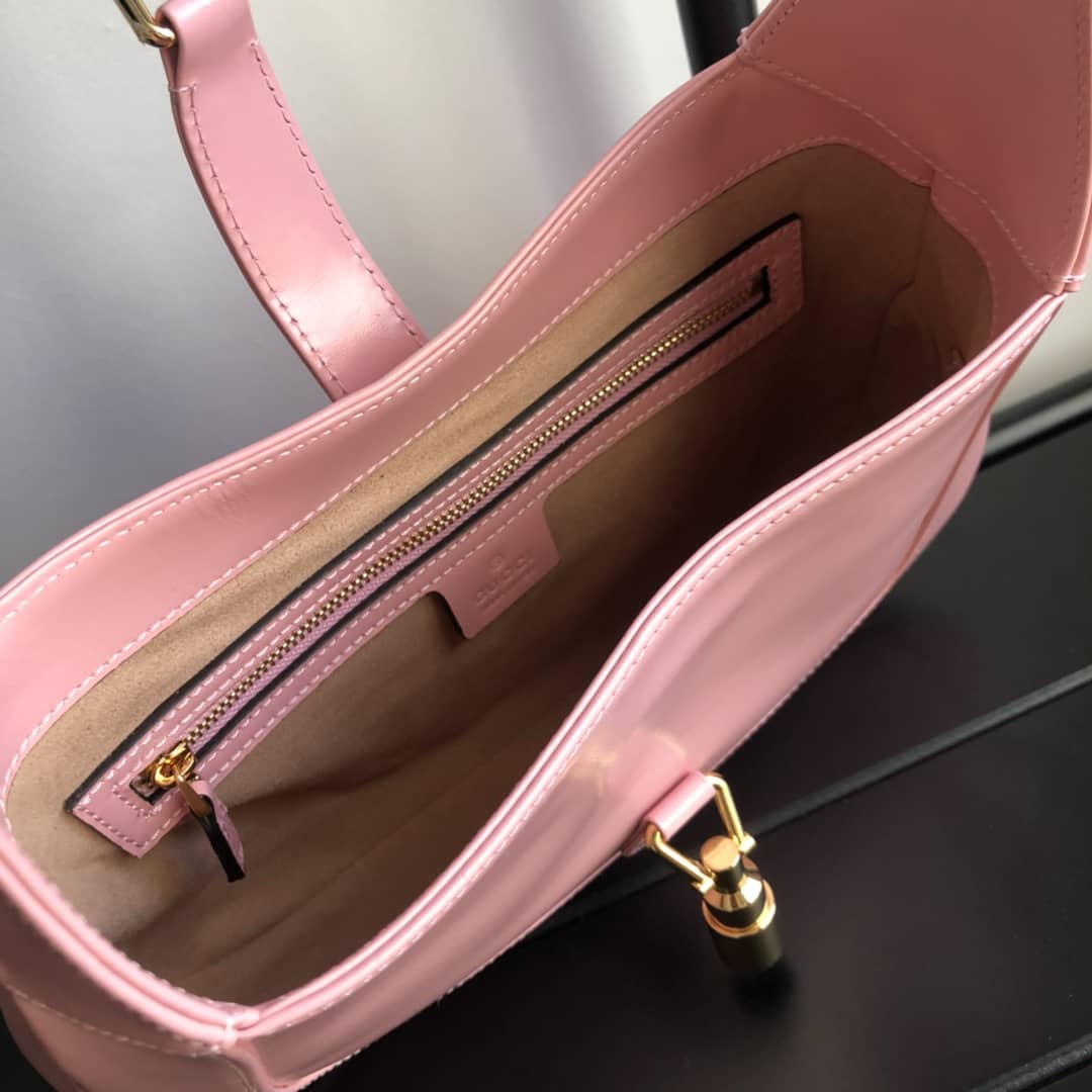 Gucci GG Jackie 1961 Small Hobo Shoulder Bag Replica Pink 636709