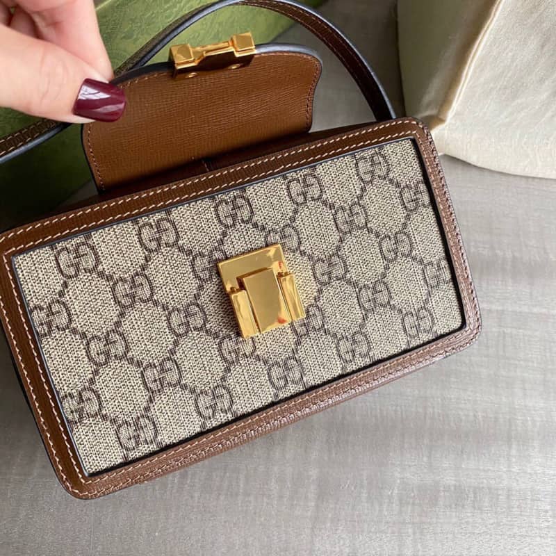 Gucci GG Clasp Closure Mini Camera Bag Replica 614368