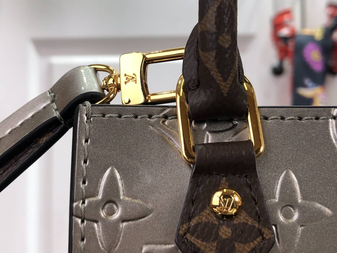 Louis Vuitton Petit Sac Plat Flat Shoulder Bag Replica Gray M80169