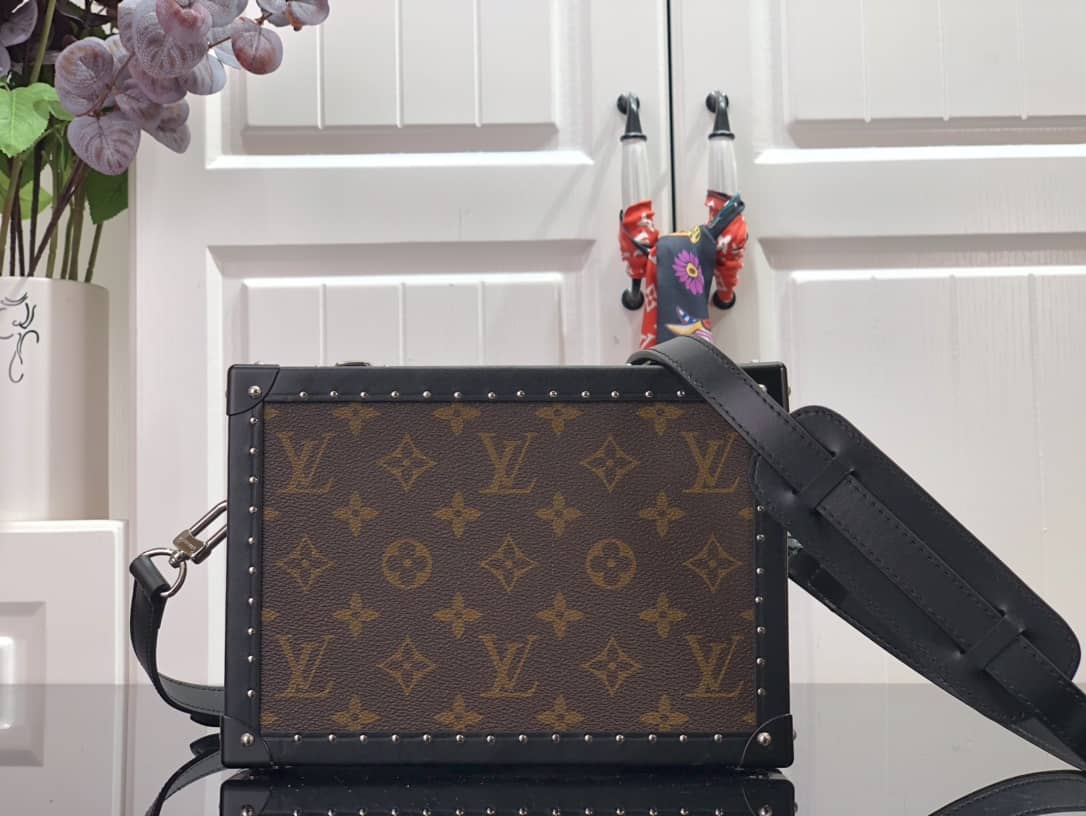Louis Vuitton Monogram Massacar Canvas Clutch Box Replica