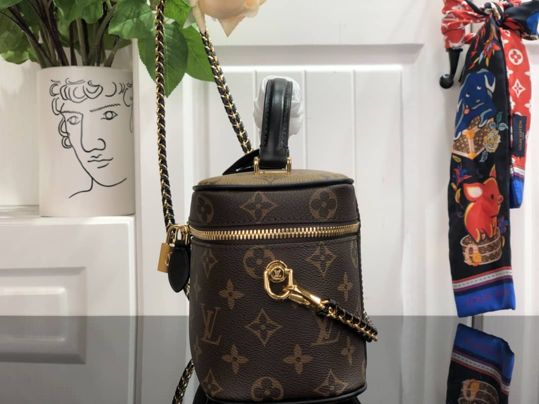 Louis Vuitton Replica Bags Vanity PM Reverse Monogram Coated Canvas Crossbody M45165
