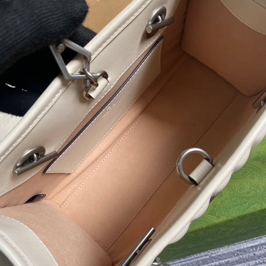 Gucci GG Marmont Small Tote Bag Replica White 681483