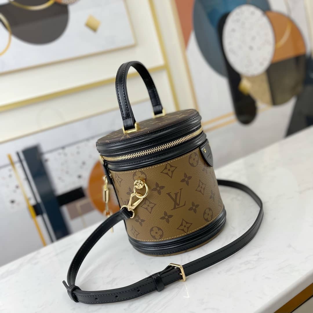 Louis Vuitton Cannes Monogram Reverse Womens Vanity Bag Replica Yellow M43986