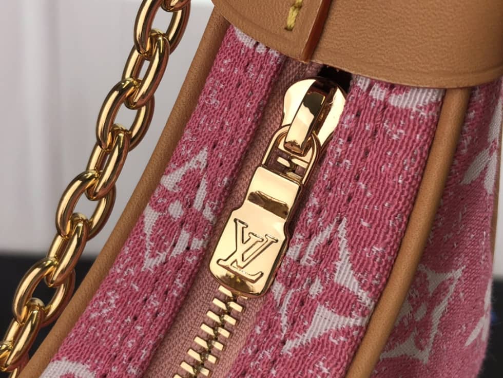 Louis Vuitton Denim Loop Bag Pink M81166 Replica Hobo