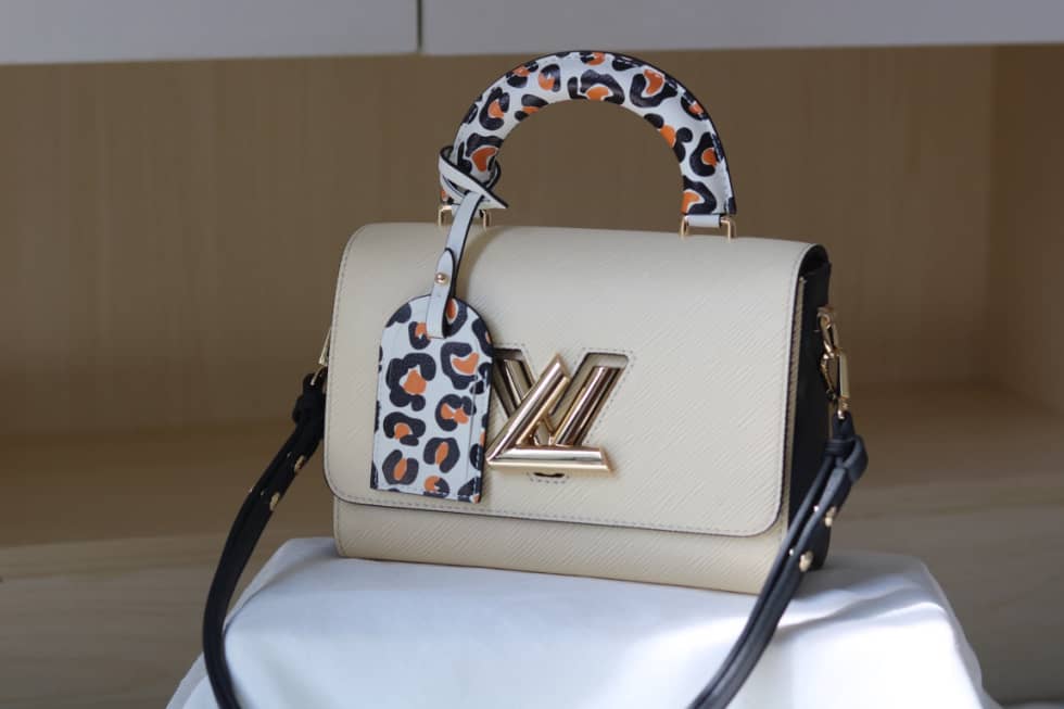 Louis Vuitton Twist Leopard Handle Bag Epi Leather PM M50362 Replica Shoulder Bag