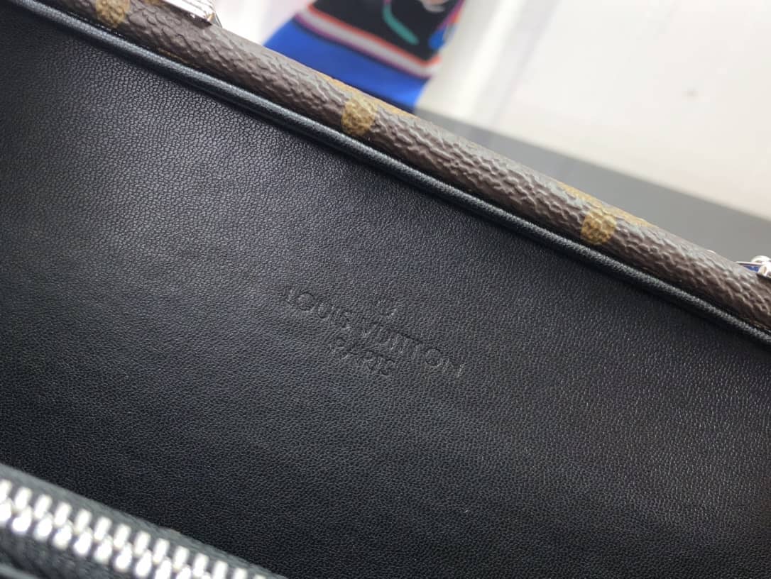 Louis Vuitton Monogram Massacar Canvas Clutch Box Replica