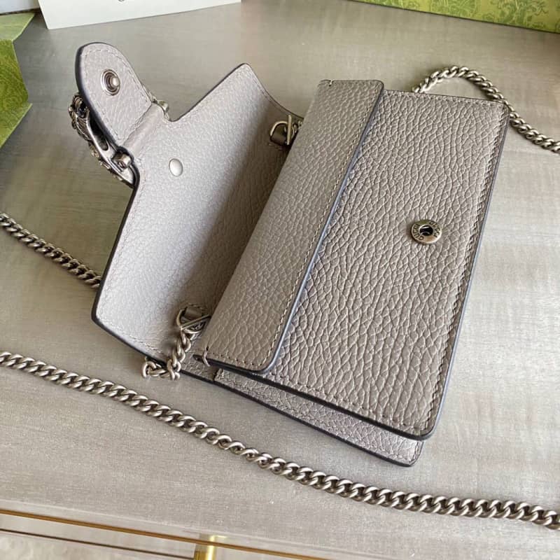Gucci Dionysus GG Supreme Super Mini Bag Replica Gray 476432