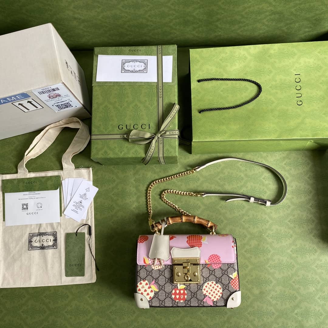 Gucci Padlock Small Bamboo Shoulder Bag Replica 603221