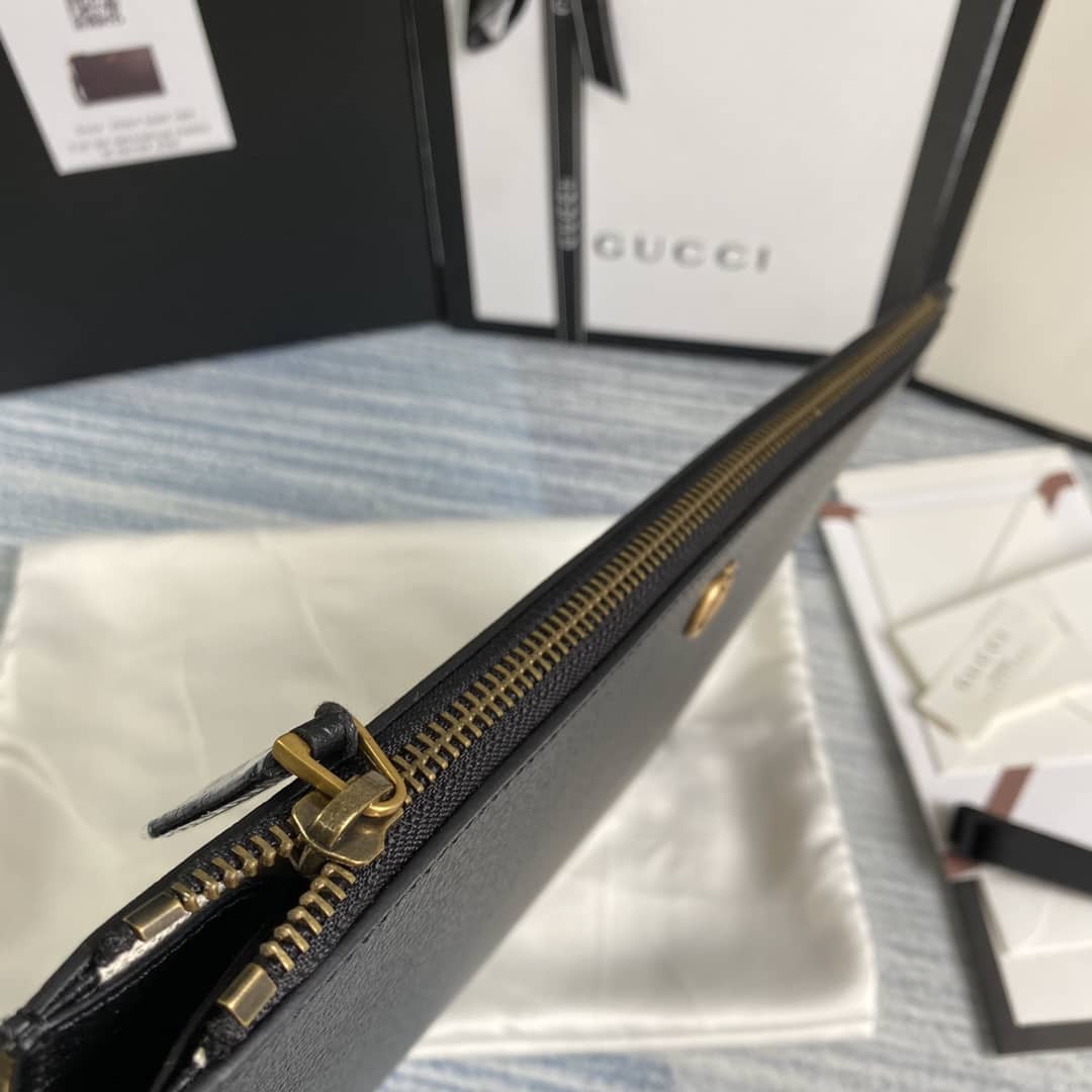 Gucci GG Marmont Leather Pouch Replica 475317