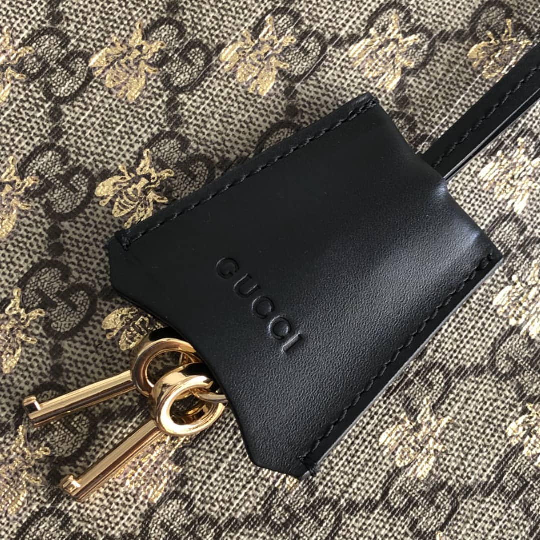 Gucci Padlock Medium GG Supreme Shoulder Bag Replica Brown 479197